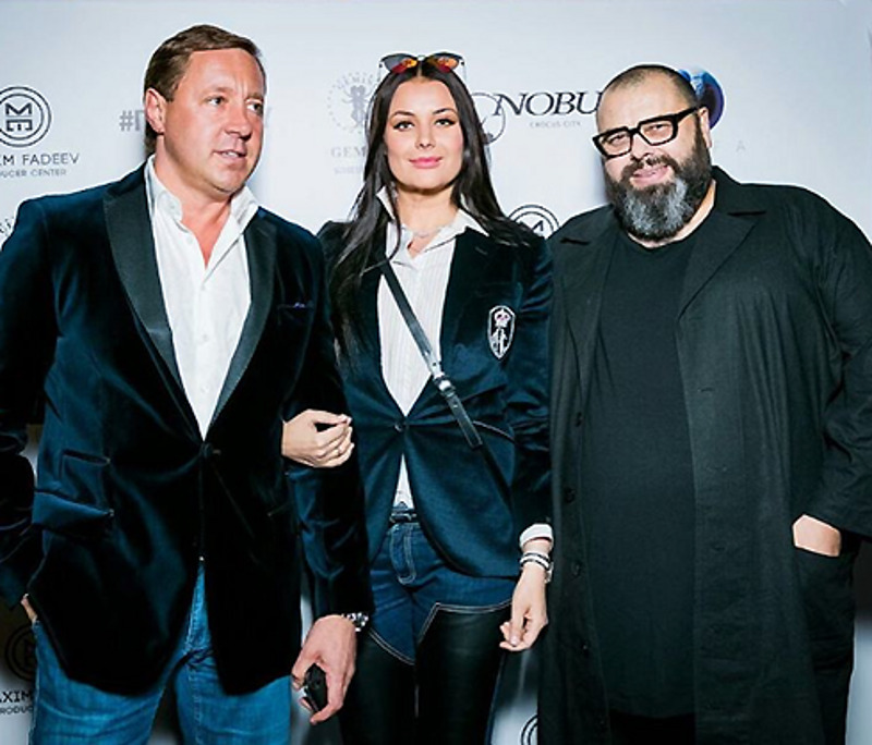 Продюсер с Оксаной Федоровой и ее мужем Андреем Бородиным