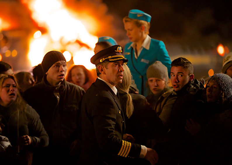 Владимир Машков на съемках фильма «Экипаж»