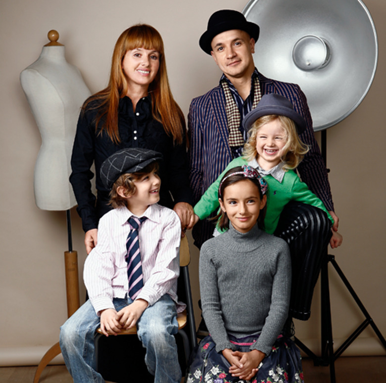 Егор Дружинин и Вероники Ицкович с детьми