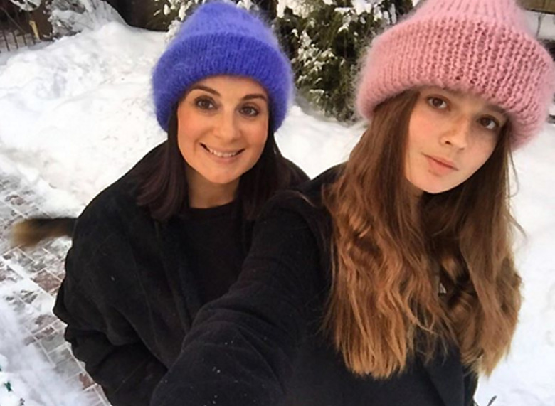 Екатерина Стриженова с дочерью Сашей