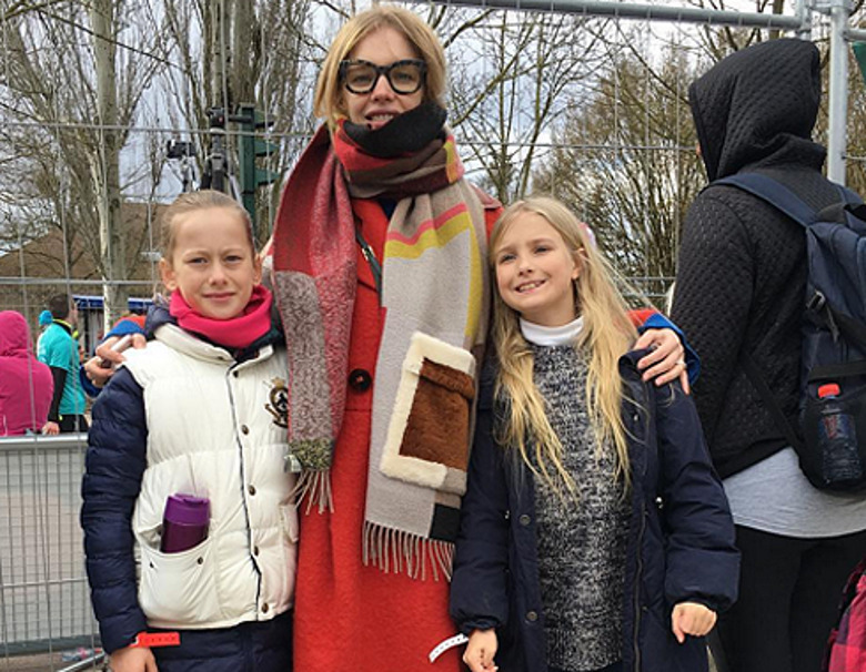 Наталья Водянова с детьми