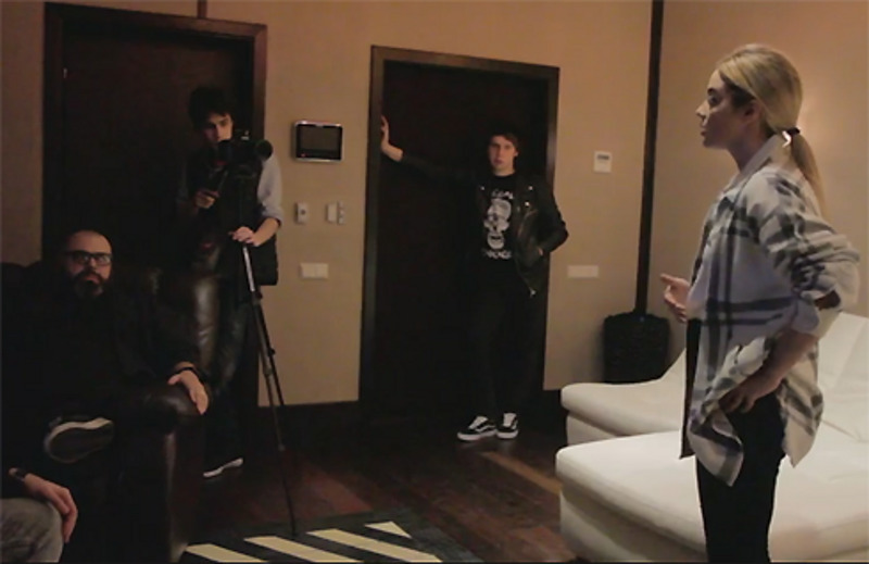 Катя Кищук на кастинге  