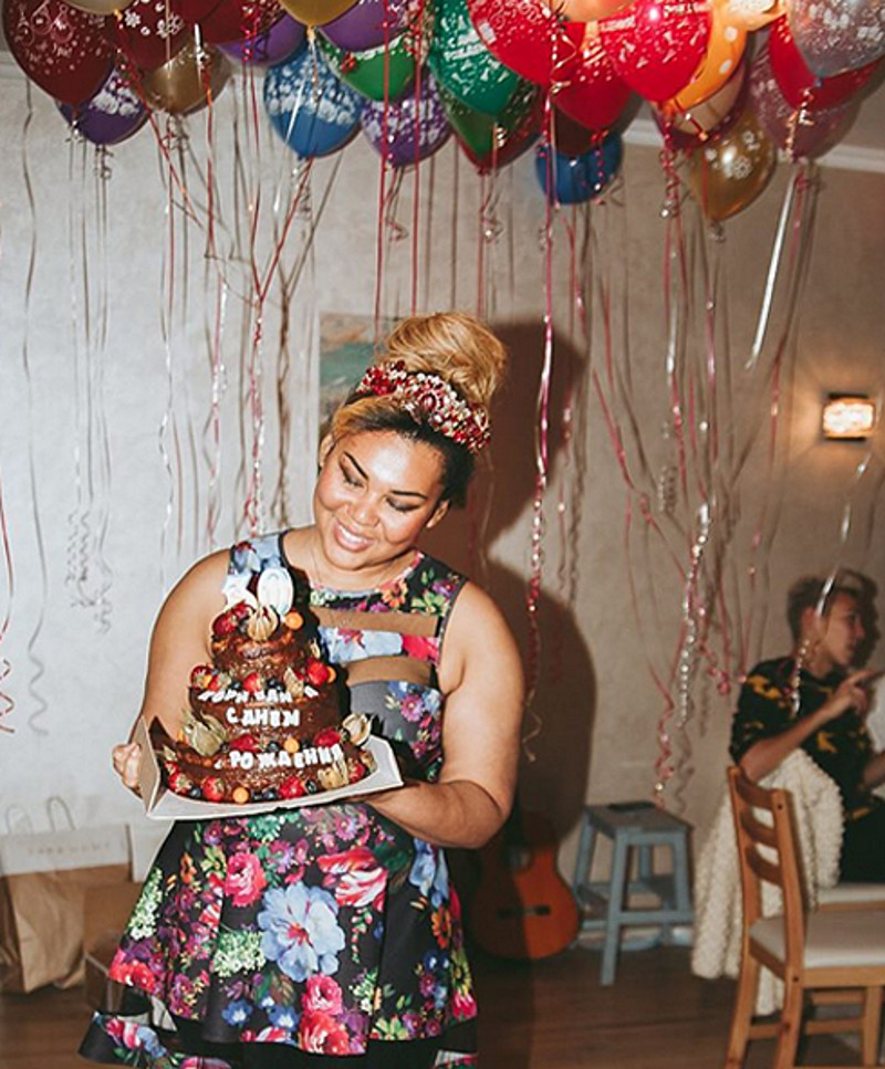 Торт порадовал именинницу, которая соблюдает пост