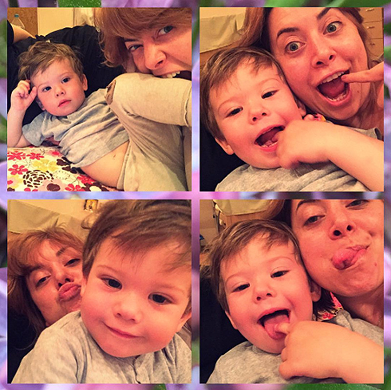 Сын Жанны Фриске со своей тетей Наташей