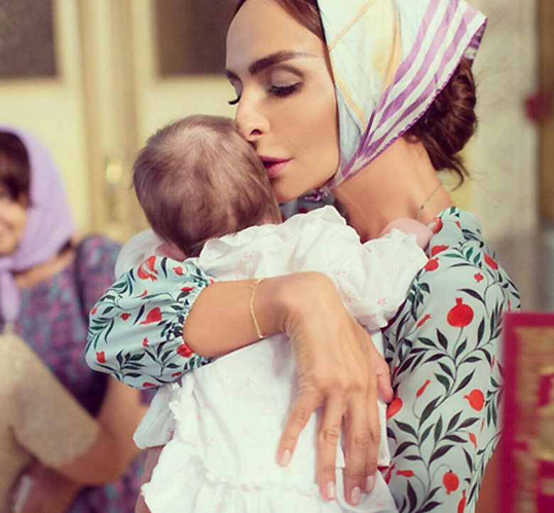 Екатерина Варнава с крестницей