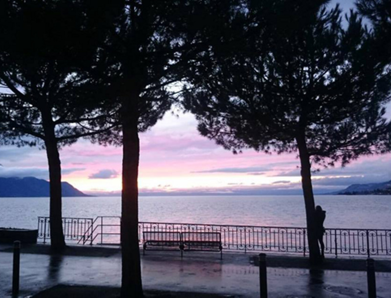 В Монтрё впечатляющие закаты