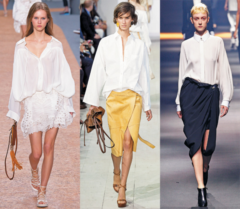 Белая рубашка - маст-хэв этого сезона