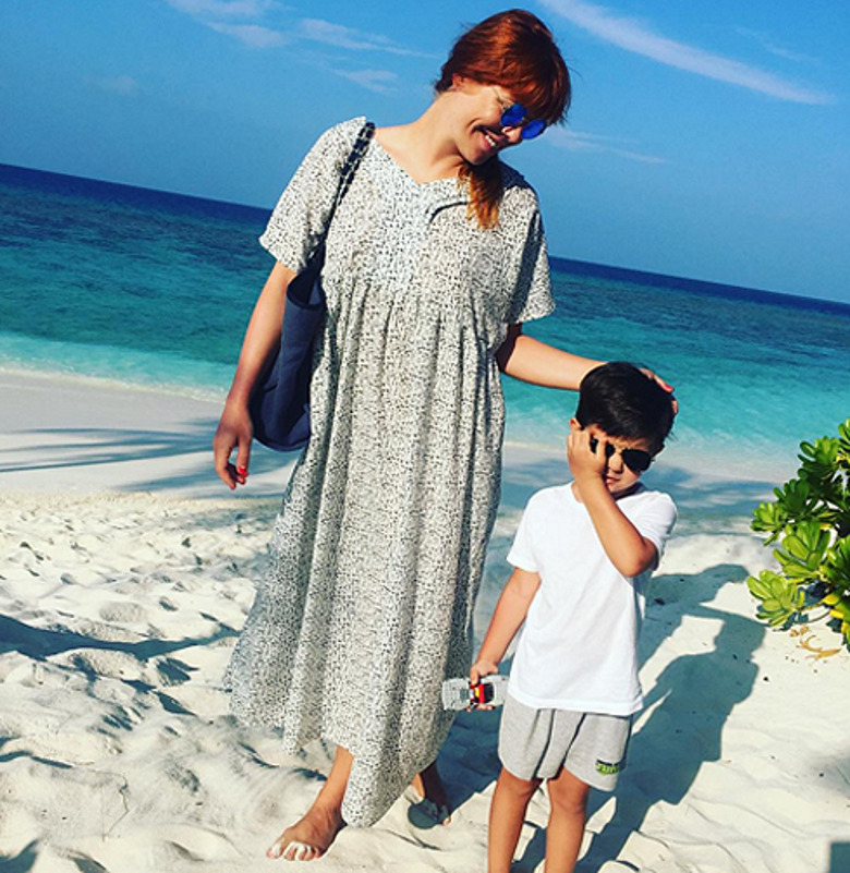 Анастасия Стоцкая с сыном