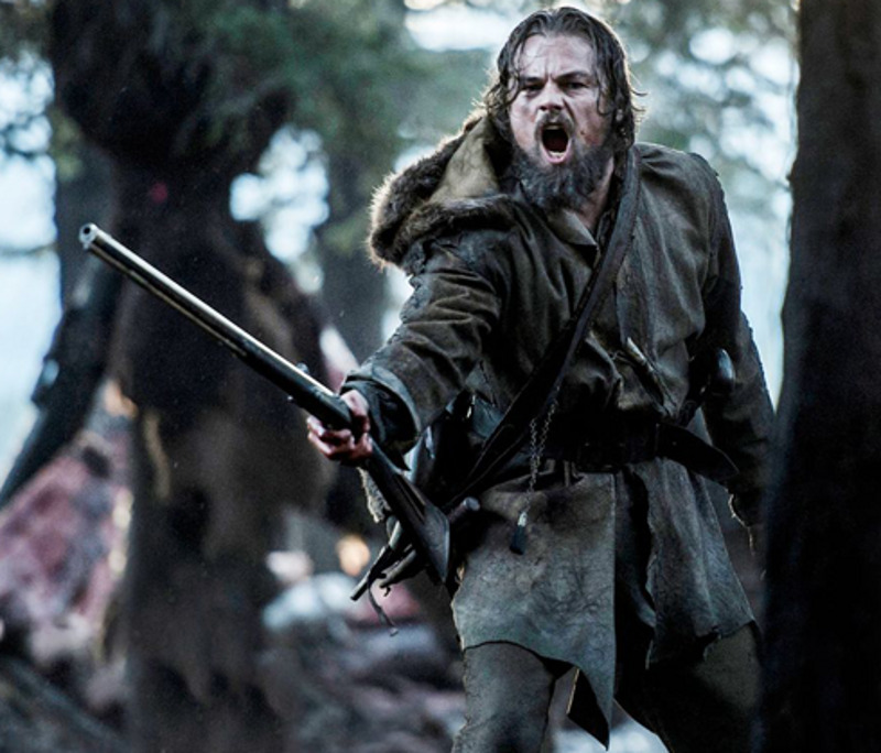 Леонардо Ди Каприо на съемках фильма «Выживший»