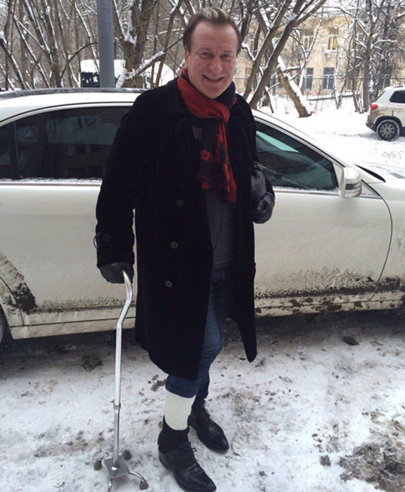 Сергей Пенкин сломал ногу