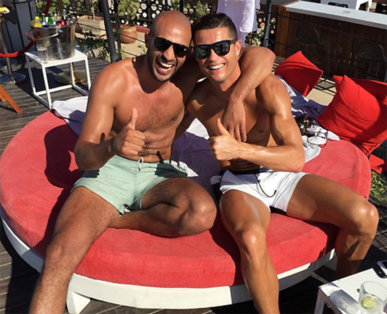 Криштиану Роналду и его друг Бадр Хари