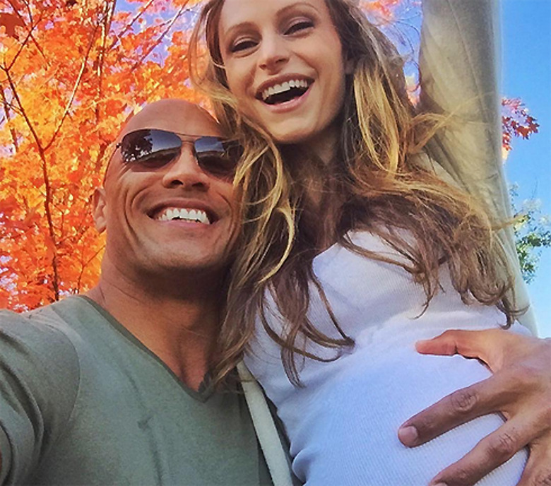 Дуэйн Джонсон и Лорен Хэшиан