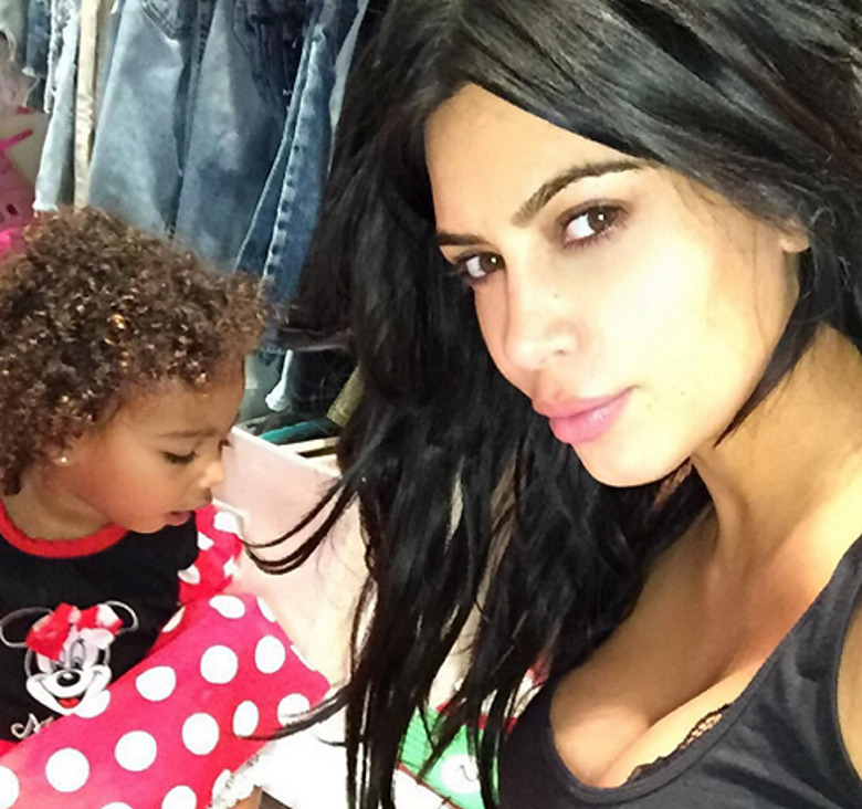 Ким Кардашьян с дочерью