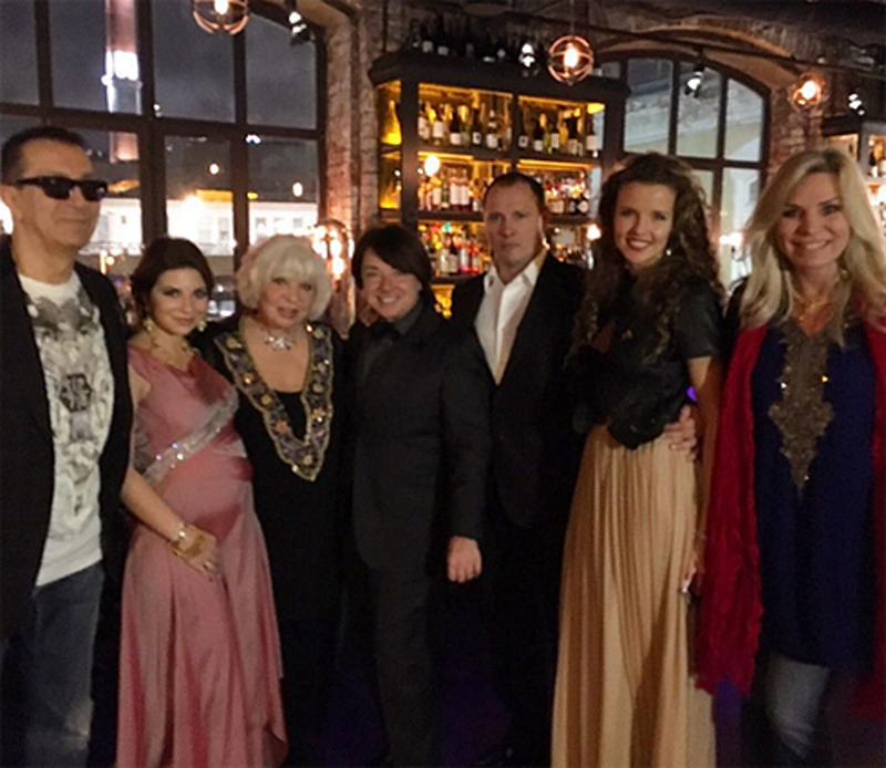 Александр Буйнов на дне рождения Галины Юдашкиной