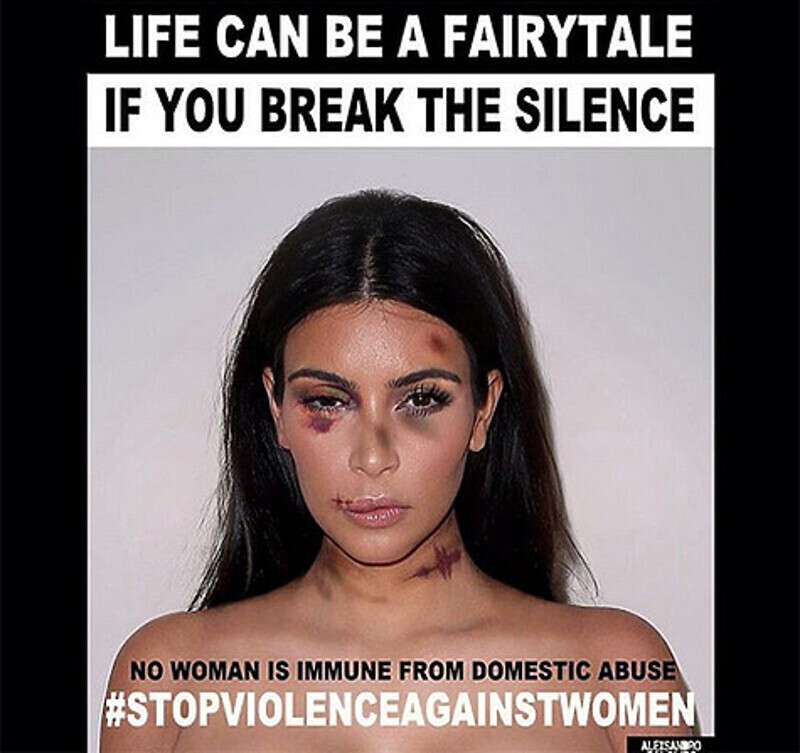 Адвокаты Ким Кардашьян утверждают, что Александро Паломбо не получал разрешение на использование изображения светской львицы в своем социальном арт-проекте. Фото: Instagram.com/alexsandropalombo.