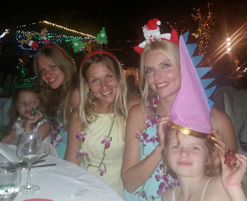 Анна Чурина с семьей в прошлом году отмечала праздники в Таиланде