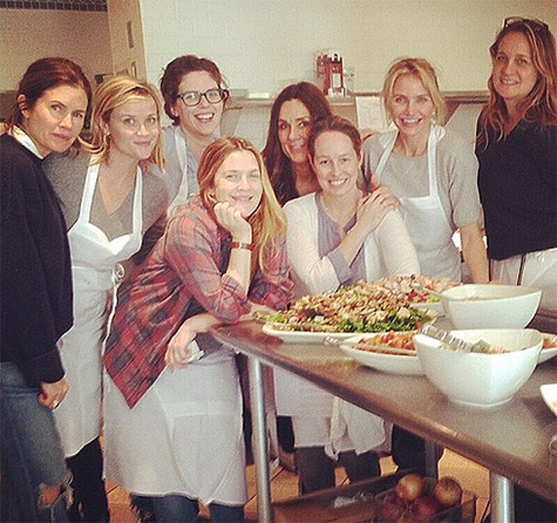 Кэмерон Диаз, Дрю Бэрримор и Риз Уизерспун. Фото: Instagram.com/camerondiaz.