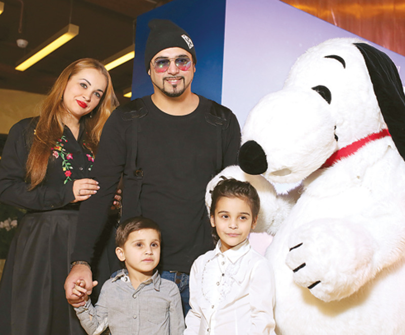 Александр Бердников с семьей