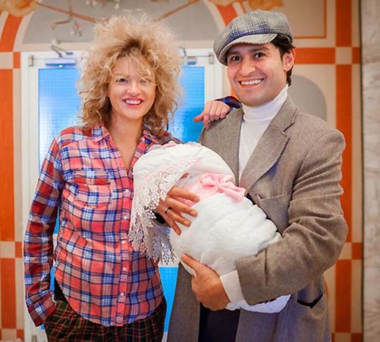 Ивета Рогова с мужем и новорожденной дочерью. Фото: материалы пресс-служб.