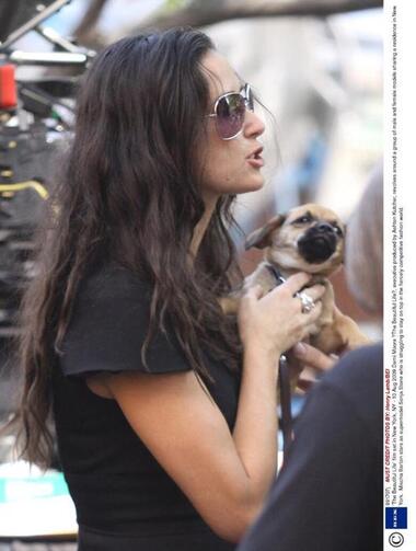 Деми со своим питомцем. Henry Lamb/BEI/REX Shutterstock