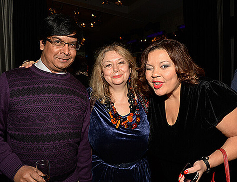 Мария Арбатова с мужем и Виктория Пьер-Мари.