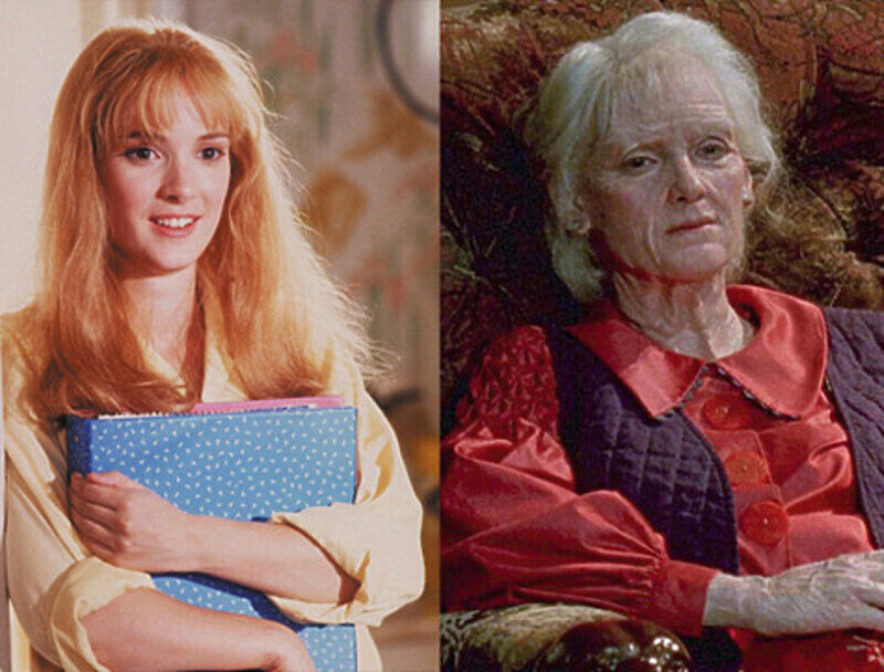 Вайнона Райдер. Кадры из фильма «Эдвард руки-ножницы».