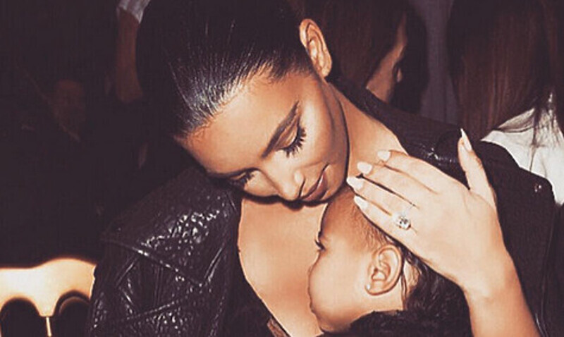 Ким Кардашьян с дочкой Норт. Фото: инстаграм