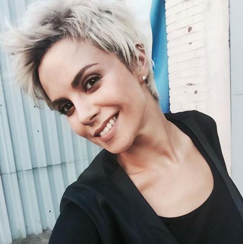 Настя Каменских на время стала блондинкой. Фото: Instagram.com.