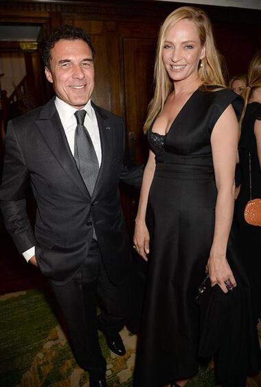 Андре Балаш и Ума Турман. Фото: Rex Features/Fotodom.ru.