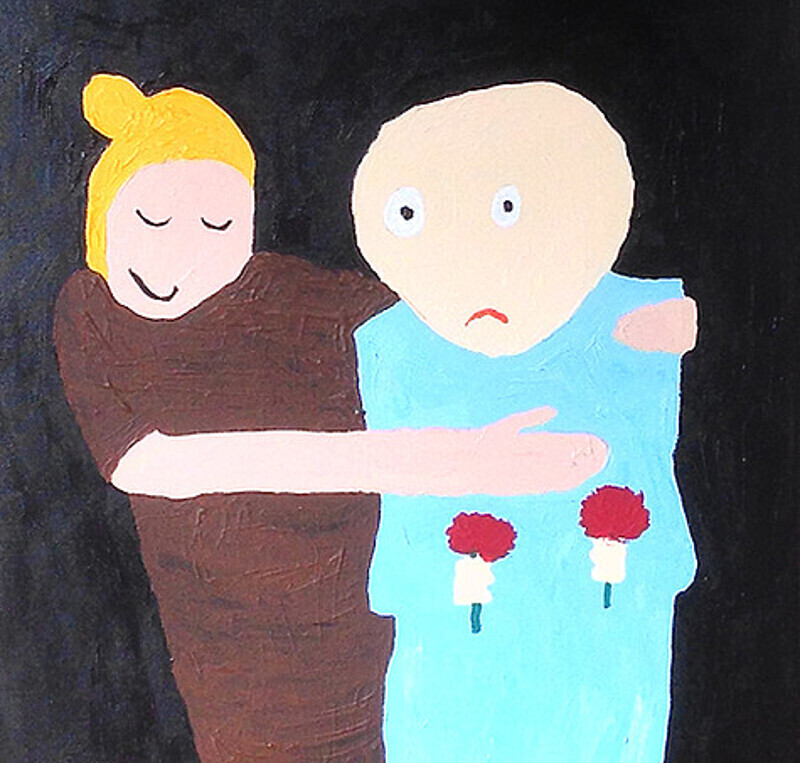 Одна из картин мальчика-аутиста Маркуса Мартиновича. Фото: материалы пресс-служб.