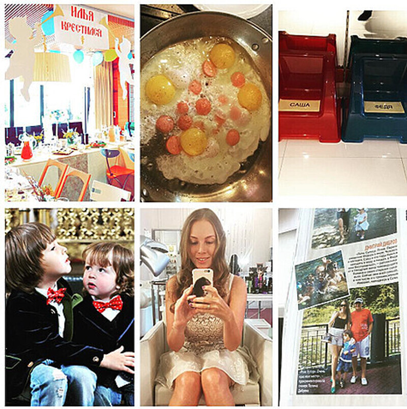 Полина Диброва сделала шуточный коллаж, показывающий, из чего состоит ее день. Фото: Instagram.com/polinadibrova.