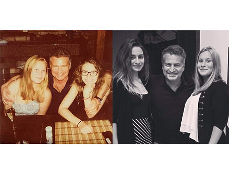 Дочки Леонида Агутина: первое фото сделано еще на Polaroid, второе - три недели назад. Фото: Instagram.com/agutinleonid.