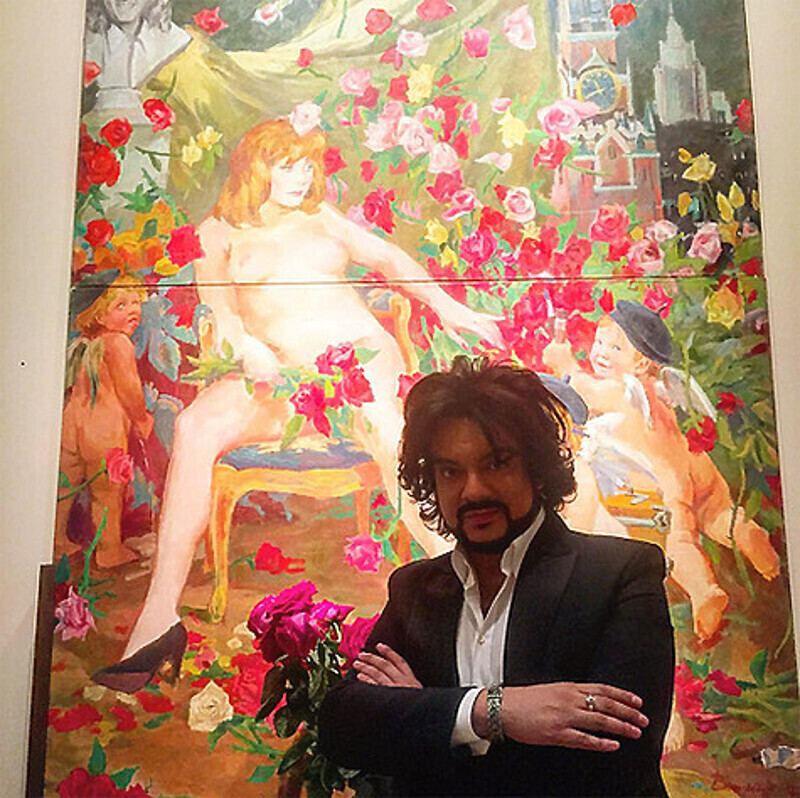 Филипп Киркоров опубликовал в своем микроблоге картину, на которой Алла Пугачева запечатлена обнаженной. Фото: Instagram.com/fkirkorov.