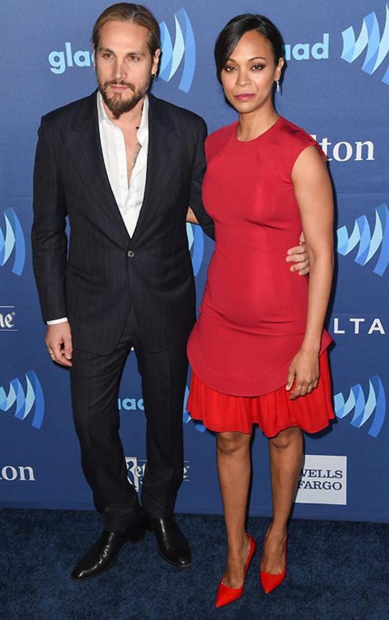 Зои Салдана и Марко Перего. Фото: Rex Features/Fotodom.ru.