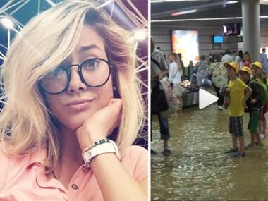 Юлия Паршута опубликовала видео, чтобы показать, что творилось в аэропорту Сочи. Фото: Instagram.com.