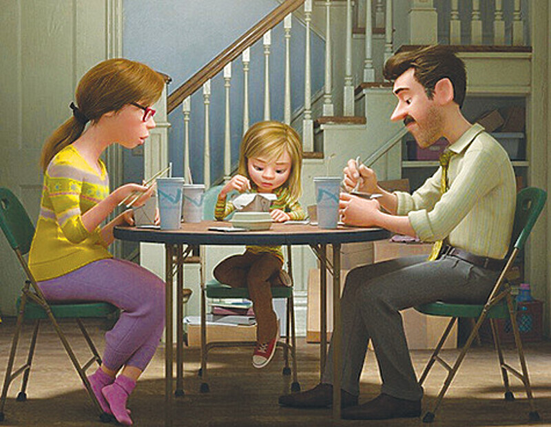 Райли — одиннадцатилетняя девочка, переживающая трудности переходного возраста. Но Райли — это не героиня, а место действия. Потому что главные герои — ее эмоции. Кадр из фильма «Головоломка».