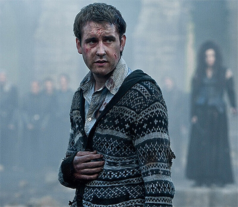 В заключительной картине о Гарри Поттере Мэтью Льюис выглядел так. Кадр из фильма «Гарри Поттер и Дары Смерти».