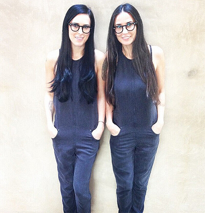 Дочка и мама: Румер Уиллис и Деми Мур. Фото: Instagram.com/ruelarue.