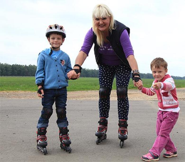 Маргарита Суханкина с детьми.