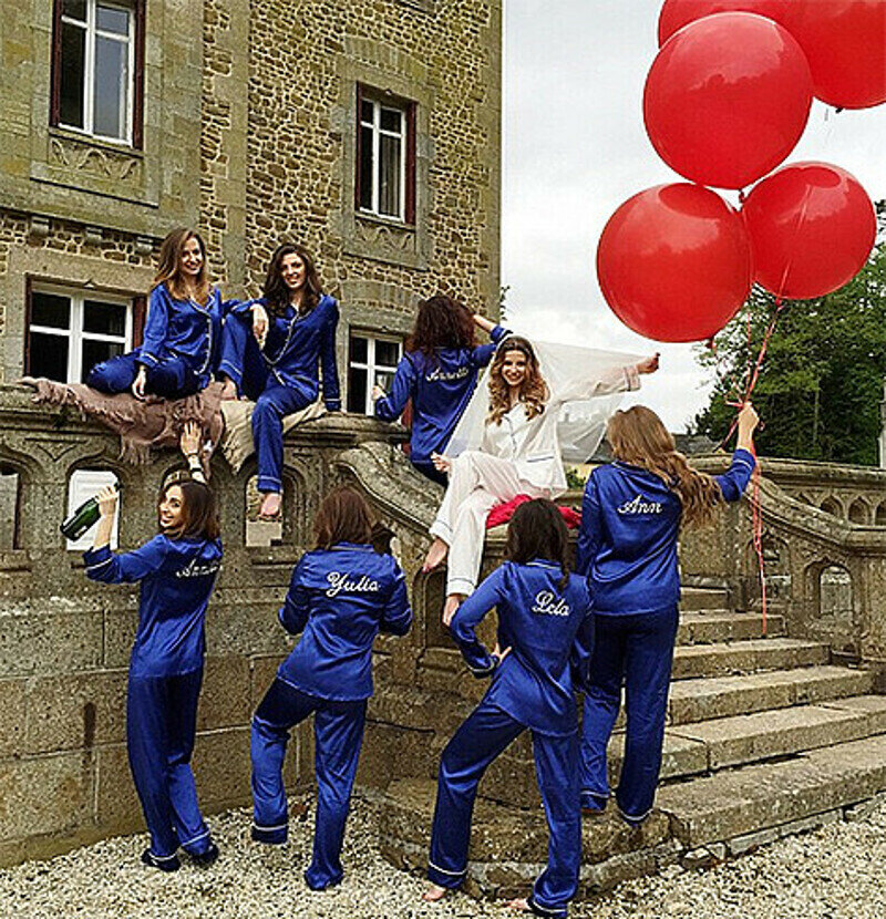 Девичник Галины Юдашкиной проходил в формате пижамной вечеринки. Фото: Instagram.com/gyudashkina.