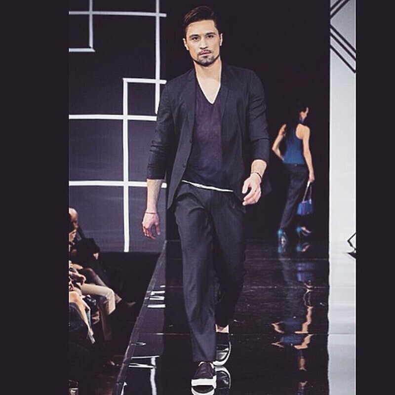 Дима на Неделе моды попробовал себя в качестве модели. Фото: социальные сети