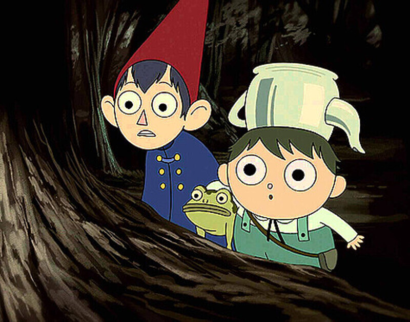 Главные герои анимационного фильма два брата — Вирт и Грег. Вирт — старший из них. Он всегда погружен в себя и постоянно сомневается в своих действиях. А Грег — резвый, веселый и беспечный младший братишка. Кадр из мультсериала «По ту сторону изгороди».