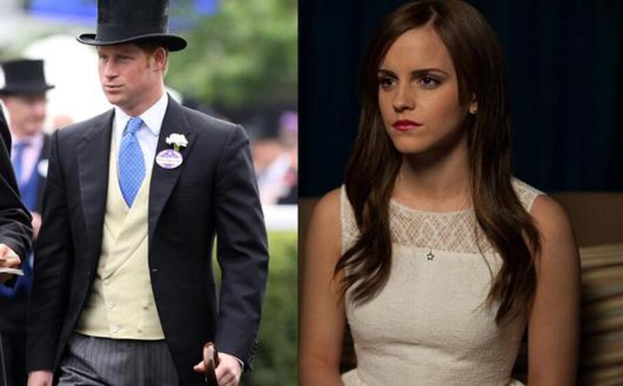 Принц Гарри и Эмма Уотсон. Фото: Lori.ru и кадр из фильма "Элитное общество"