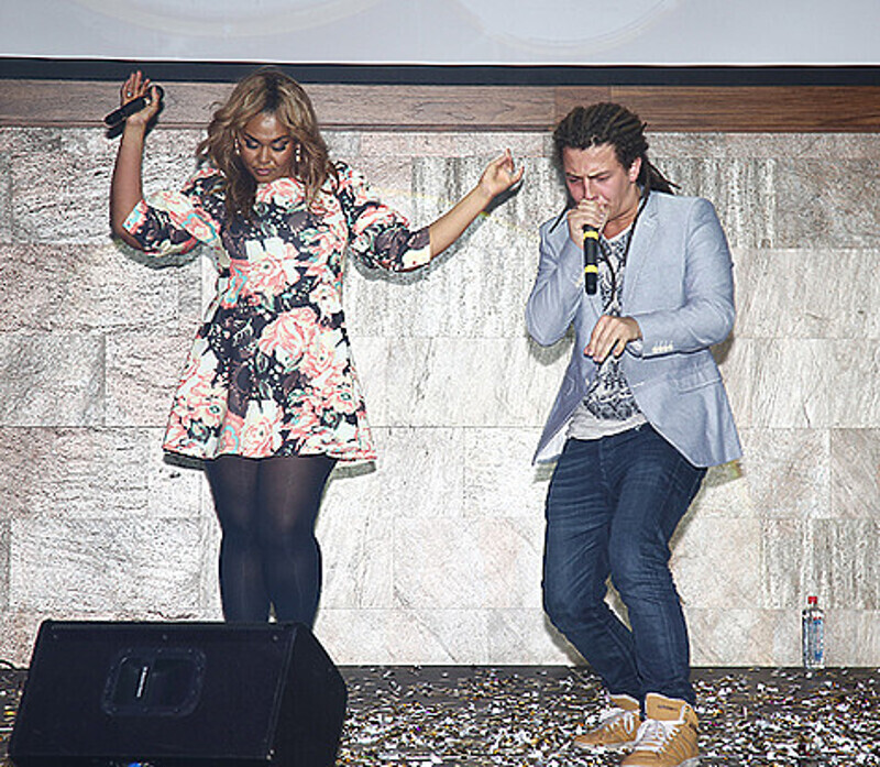 Корнелия Манго и Богдан Дюрдь на дне рождения Наталии Гулькиной.