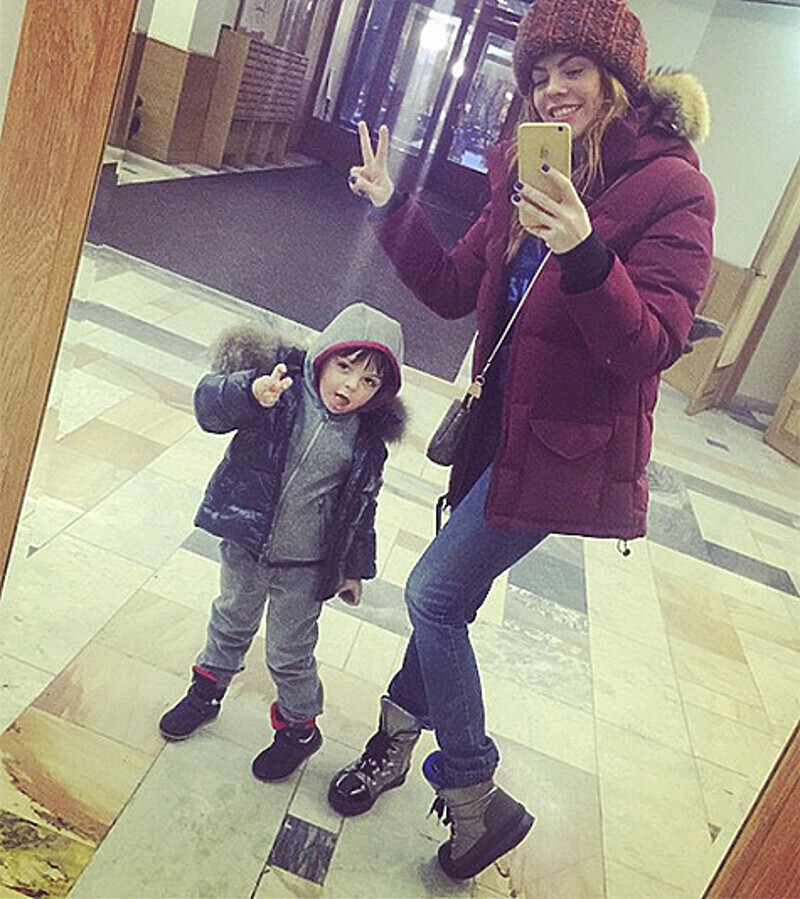 Сын Анастасии Стоцкой осваивает сразу два иностранных языка. Фото: Instagram.com/100tskaya.