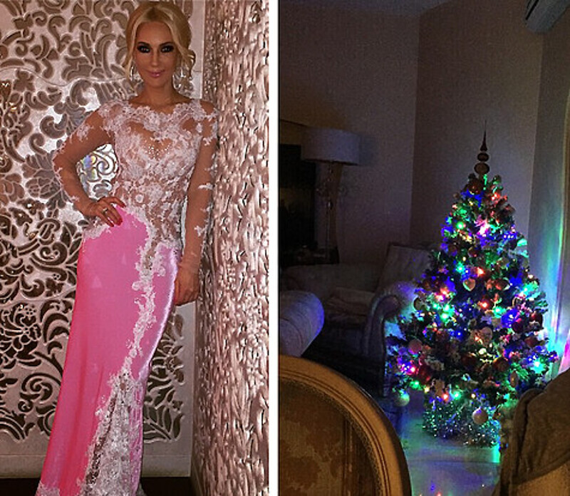 Новогодняя елка Леры Кудрявцевой. Фото: Instagram.com.