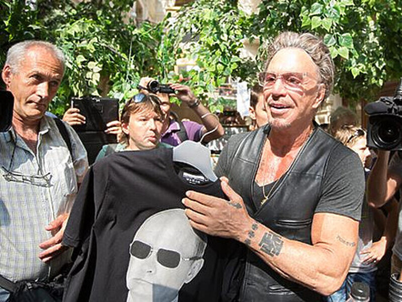 Микки Рурк в Москве. Фото: материалы пресс-служб.