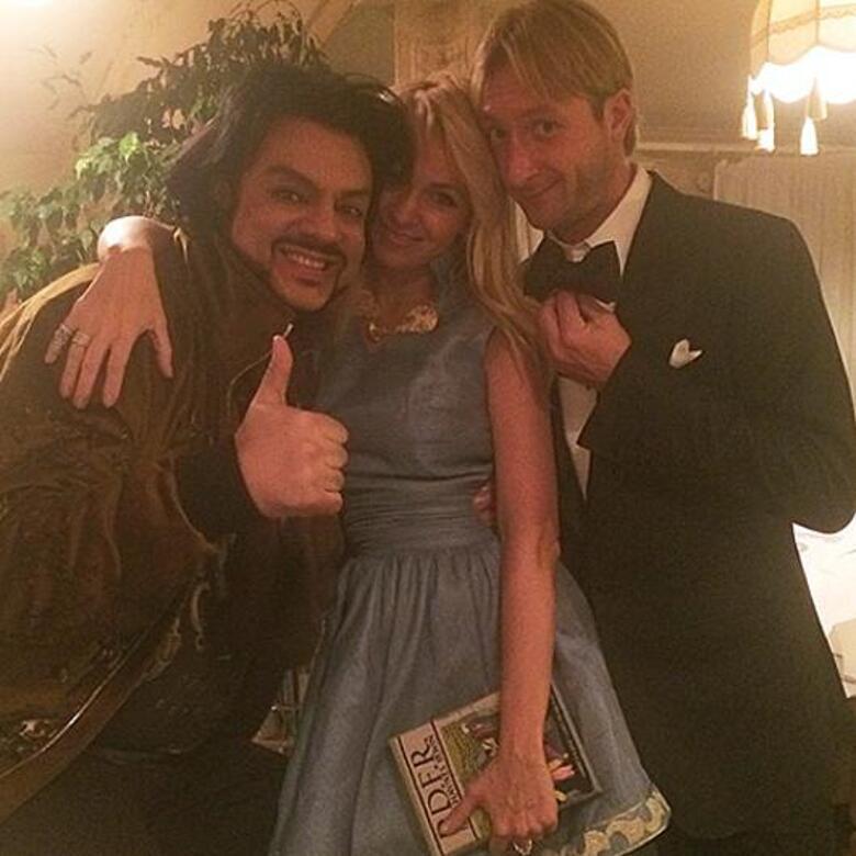 Филипп Киркоров, Яна Рудковская и Евгений Плющенко. Фото: Instagram.com.