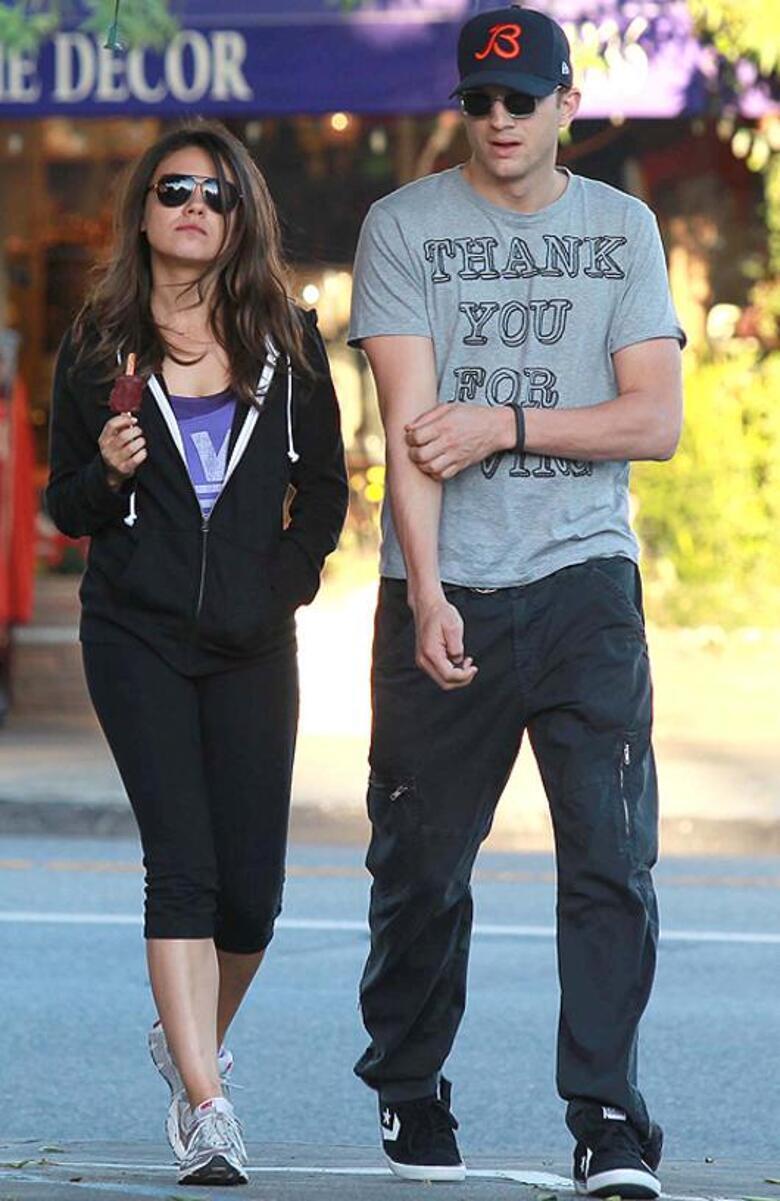 Мила Кунис и Эштон Катчер. Фото: All Over Press.