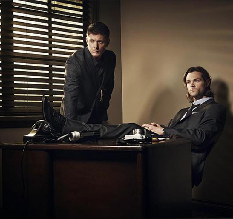 Дженсен Эклс и Джаред Падалеки. Кадр сериала «Сверхъестественное».
